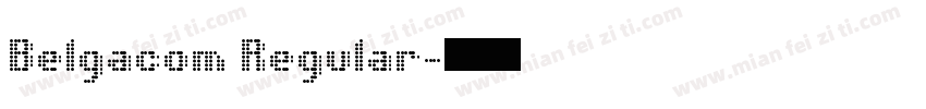 Belgacom Regular字体转换